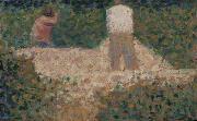 Georges Seurat Two Stonebreakers Sweden oil painting artist